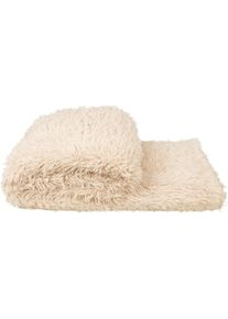 Wohndecke ZOEPPRITZ1828 "Reborn", beige (clay), B:140cm L:190cm, Polyester, Wohndecken, Wohndecke, extra weiche Kunstfelldecke