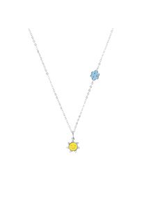 Kette mit Anh&auml;nger Prinzessin Lillifee "Sonne-Motiv, Wolke-Motiv", silberfarben, wei&szlig;, Halsketten, M&auml;dchen, Silber 925 (Sterlingsilber), L: 38 B: 5,3mm, Kette mit Anh&auml;nger, mit Zirkonia (synth.), B:5,3mm
