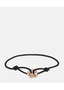 Armband Liebeskind Berlin "Schmuck Geschenk Edelstahl Textil Armkette The D-Link Mini", rosa (ros&eacute;goldfarben, schwarz), Armb&auml;nder, Damen, 21cm, Edelstahl Textil, Edelstahl, Textil, Armband