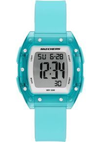 Chronograph Skechers "SAWTELLE", blau (t&uuml;rkisfarben), Armbanduhren, Damen, Chronograph, Quarzuhr, Armbanduhr, Damenuhr, Herrenuhr, Silikonarmband, digital