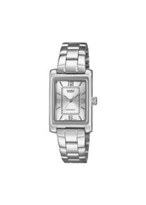 Quarzuhr, edelstahlfarben, CASIO TIMELESS COLLECTION, Armbanduhren, Damen, Quarzuhr, Armbanduhr, Damenuhr, Edelstahlarmband, analog