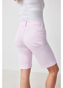 Bermudas WONDERJEANS, Damen, Gr. 40, N-Gr, powder, Web, Obermaterial: 96% Baumwolle, 4% Elasthan, unifarben, kniefrei, Hosen Bermudas, mit Stretch