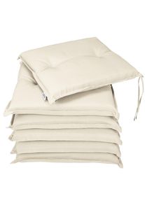 Detex Sitzkissen 6er-Set Boston Creme 43x39x5cm