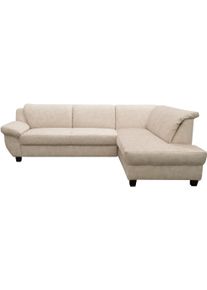 Ecksofa OTTO HOME "Silkeborg", creme, B:254cm H:80cm T:186cm, 100% Polyester, Sofas, Ecksofa, Zeitlos und komforfabel, gem&uuml;tliche Armlehnen