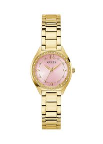 Quarzuhr Guess "Guess-CHARLOTTE", gold (goldfarben), Armbanduhren, Damen, Quarzuhr, Armbanduhr, Damenuhr, Edelstahlarmband, analog