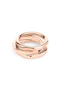 Ring-Set Liebeskind Berlin "Schmuck Geschenk Edelstahl Ring Urban Chic" Gr. 56, rosa (ros&eacute;goldfarben), Fingerringe, Damen, 56, Edelstahl, 3mm, Ring-Set