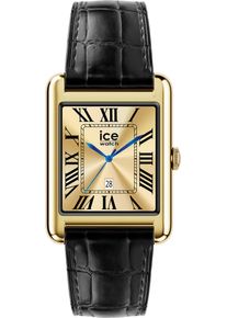 Ice Watch Smartwatch ICE-WATCH, gold (schwarz, goldfarben, schwarz), Smartwatches, Damen, Smartwatch, Armbanduhr, Damenuhr, Lederarmband, Bluetooth, digital
