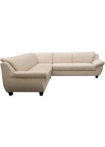 Ecksofa OTTO HOME "Silkeborg", beige (creme), B:251cm H:80cm T:251cm, 100% Polyester, Sofas, Ecksofa, Zeitlos und komforfabel, gem&uuml;tliche Armlehnen
