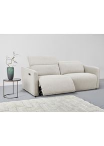2-Sitzer OTTO HOME "KYLLY XXL 208 cm - OTTO. Verl&auml;ssliche Qualit&auml;t.", beige (creme), B:208cm T:106cm, Sofas, 2-Sitzer, elektr. Relaxfunktion, verstellb. Kopfteil, USB, Federkern, Struktur