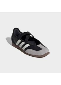 Sneaker Ballerinas adidas Sportswear "BARREDA MARY JANE", Damen, Gr. 40,5, schwarz-wei&szlig; (core schwarz, core wei&szlig;, gum5), Leder, Schuhe Sneaker Ballerinas, inspiriert vom design des adidas samba mary jane