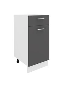Unterschrank Vcm "K&uuml;chenschrank B 40 cm Unterschrank Schublade Esilo", schwarz (wei&szlig;, anthrazit), B:40cm T:46cm, Obermaterial: 100% Holz Wood., Schr&auml;nke, Unterschrank