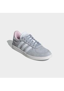 Sneaker adidas Sportswear "BREAKNET SLEEK", Damen, Gr. 40, grau (halo silber, ftwr wei&szlig;, grau two), Leder, Synthetik, Schuhe Sneaker, inspiriert vom Design des adidas handball spezial, Topseller