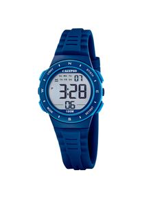 Chronograph Calypso Watches "Junior Collection", blau (dunkelblau), Armbanduhren, Kinder, Chronograph, Quarzuhr, Armbanduhr, Silikonarmband, digital, Tag, Wochentag, Monat