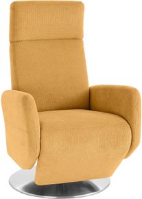 Sit & More TV-Sessel SIT & MORE "Kobra", gelb (senf), B:71cm H:110cm T:82cm, Luxus-Microfaser (90% Polyester, 10% Polyamid);Flachgewebe (100% Polyester);Struktur (100% Polyester), Sessel, TV-Sessel