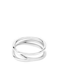 Fingerring Liebeskind Berlin "Schmuck Geschenk Edelstahl Ring The Melting Organic" Gr. 58, silber (silberfarben), Fingerringe, Damen, 58, Edelstahl, 8mm, Fingerring