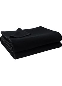 Wohndecke ZOEPPRITZ1828 "Soft-Fleece", schwarz, B:160cm L:200cm, Polyester, Viskose, Wohndecken, Wohndecke, Fleecedecke mit unverwechselbarem Cashmere Handfeel