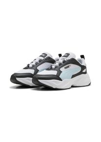 Sneaker Puma "CASSIA 20", Damen, Gr. 42, schwarz-wei&szlig; (Puma wei&szlig;, aqua glow, Puma schwarz), Textil, unifarben, Schuhe Sneaker, f&uuml;r sportliche und l&auml;ssige Looks, angenehmes Tragegef&uuml;hl