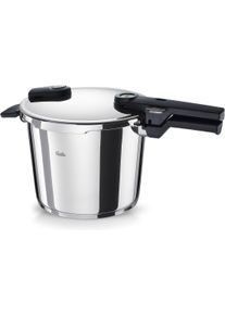 Schnellkochtopf Fissler "VitaquickElemental Dampfkochtopf Premium Drucktopf", silber, B:29,5cm H:24,5cm L:39,5cm &Oslash;:22cm, T&ouml;pfe, Schnellkochtopf, Schnellkochtopf mit 2 Garstufen und Superthermic Boden