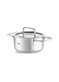 Kochtopf Fissler "Fissler Pure Collection", silber (silberfarben), B:17,5cm H:16cm L:25cm &Oslash;:16cm, T&ouml;pfe, Kochtopf, Made in Germany