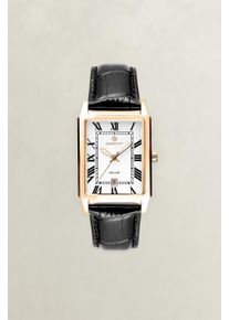 Quarzuhr Gant "Staten Island", schwarz (schwarz, wei&szlig;), Armbanduhren, Herren, Quarzuhr, Armbanduhr, Herrenuhr, Lederarmband, analog, Tag