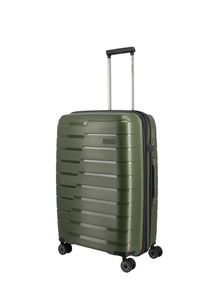 Trolley Travelite "AIR BASE Reisekoffer Hartschale", Damen, Gr. B/H/T: 45cm x 67cm x 27cm 71 l, gr&uuml;n (olive), Polypropylen, Koffer Trolley, kratzresistenter Oberfl&auml;che und cleverer Innenaufteilung