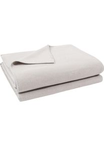 Wohndecke ZOEPPRITZ1828 "Soft-Fleece", clay, B:110cm L:160cm, Polyester, Viskose, Wohndecken, Wohndecke, Fleecedecke mit unverwechselbarem Cashmere Handfeel