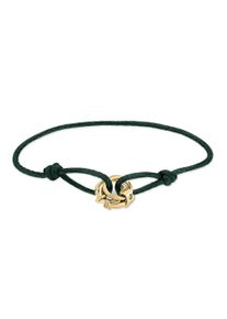 Armband Liebeskind Berlin "Schmuck Geschenk Nylonarmband Lora", gelbgoldfarben, gr&uuml;n, Armb&auml;nder, Damen, 21cm, Edelstahl Nylon, Edelstahl, Nylon, Armband