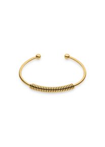 Armspange Liebeskind Berlin "Twist", gelbgoldfarben, Armb&auml;nder, Damen, 7cm, Edelstahl, Armspange