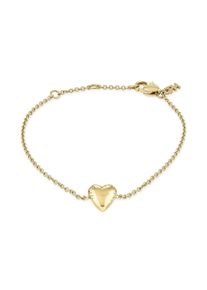 Armband Copenhagen Studios "Schmuck Geschenk Edelstahl Armkette Balloon Hearts", gelbgoldfarben, Armb&auml;nder, Damen, 20cm, Edelstahl, Armband