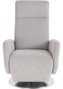 Sit & More TV-Sessel SIT & MORE "Kobra", silber, B:71cm H:110cm T:82cm, Luxus-Microfaser (90% Polyester, 10% Polyamid);Flachgewebe (100% Polyester);Struktur (100% Polyester), Sessel, TV-Sessel