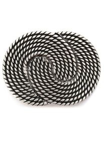 G&uuml;rtelschnalle RETTUNGSRING G&Uuml;RTEL "Seil Silber", Damen, silber (silberfarben), Obermaterial: 100% Metall, gemustert, G&uuml;rtel G&uuml;rtelschnalle