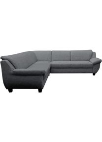 Ecksofa OTTO HOME "Silkeborg", grau (hellgrau), B:251cm H:80cm T:251cm, 100% Polyester, Sofas, Ecksofa, Zeitlos und komforfabel, gem&uuml;tliche Armlehnen