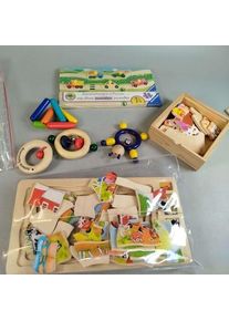 Ravensburger Bundle Holzspielzeug Rasseln, Sortierkasten & Steckpuzzle Bauernhofe