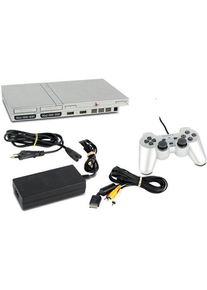 Sony PlayStation 2 Slim (PS2 Slim) | 1 Controller | silber