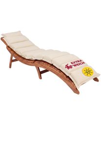 Detex Auflage Sonnenliege Creme 183x56x7cm