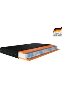 Taschenfederkernmatratze OTTO HOME "Black Diamond Comfort, Matratze 90x200, 140x200 cm & weitere Gr&ouml;&szlig;en" Gr. 4, schwarz, B:120cm H:20cm L:200cm, Bezug: 100% Polyester. Steppf&uuml;llung: 100% Polyester, Matratzen, Taschenfederkernmatratze, 7-Zonen, H2 / H3 / H4, ergonomisch, atmungsaktiv