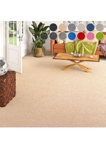 Teppichboden OTTO HOME "Zephyra, Schlinge, Gesamth&ouml;he 8 mm, Made in Netherlands", beige, B:400cm L:475cm, Kunstfaser, Teppiche, Teppichboden, Uni Farben, Breite 400 cm, strapazierf&auml;hig, Wohnzimmer, Schlafzimmer