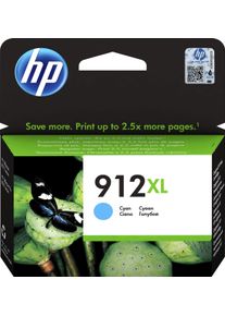 HP Tintenpatrone "HP original Druckerpatrone 912XL Cyan", blau (cyan), Tintenpatronen, 3 Probemonate gratis* drucken, Tintenpatrone