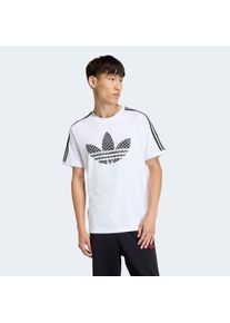 T-Shirt adidas originals "MONOGRAM 3S T", Herren, Gr. XL, wei&szlig;, Obermaterial: 100% Baumwolle, Rundhals, Shirts T-Shirt, Print T-Shirt
