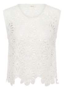 Kurzarmbluse Cream "Damen &Auml;rmellose CRMerinda", Damen, Gr. S, wei&szlig; (whisper wei&szlig;), Obermaterial: 100% Polyester PES., Blusen Kurzarmbluse