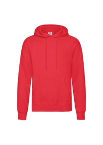 Fruit Of The Loom Unisex Volwassenen Klassiek Sweatshirt met capuchon (Rood)