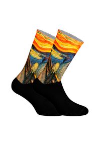 Lange uniseks sokken met elastische print