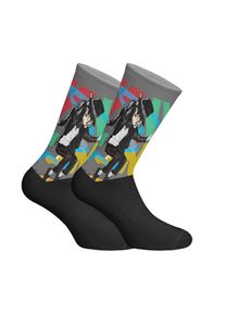 Lange uniseks sokken met elastische print