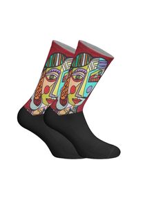 Lange uniseks sokken met elastische print