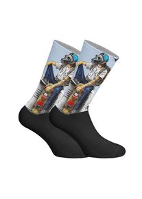 Lange uniseks sokken met elastische print
