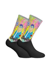 Lange uniseks sokken met elastische print