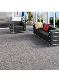 Teppichboden OTTO HOME "Rava, Velours, Gesamth&ouml;he 16 mm", grau, B:400cm L:325cm, Kunstfaser, Teppiche, Teppichboden, Uni Farben, Breite 400 cm, weich, strapazierf&auml;hig, Wohnzimmer