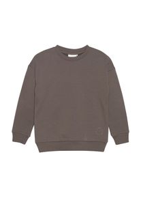 Sweatshirt EN FANT "Rundhalspullover ENSweatshirt", Jungen, Gr. 122, braun (chocolate chip), Obermaterial: 95% Baumwolle CO. 5% Elasthan EL., Pullover Sweatshirt