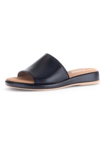 Pantolette Gabor "RHODOS", Damen, Gr. 37, schwarz, Kalbsleder, unifarben, Schuhe Pantolette, Sommerschuh, Komfortschuh, kleiner Stretcheinsatz, Weite G (=weit)