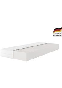 Komfortschaummatratze OTTO HOME "Lasse, Matratze 90x200 cm, 140x200 cm & weitere Gr&ouml;&szlig;en, in H2-H4", wei&szlig;, B:160cm H:22cm L:200cm, Bezug: 60% Polyester, 40% Lyocell (TENCEL&trade;). Steppf&uuml;llung: 100% Polyester, Matratzen, Komfortschaummatratze, Stiftung Warentest "GUT (2,3)", getestet in 90x200, H&auml;rtegrad 4